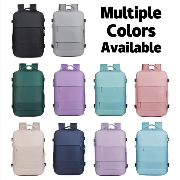 Large Capacity Casual Backpack USB Durable Waterproof for Business Travel SKU 1001
